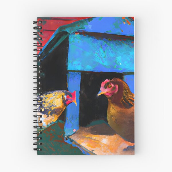 Item preview, Chickens and Blue Hen House Barnyard  designed and sold by RhondaLily.