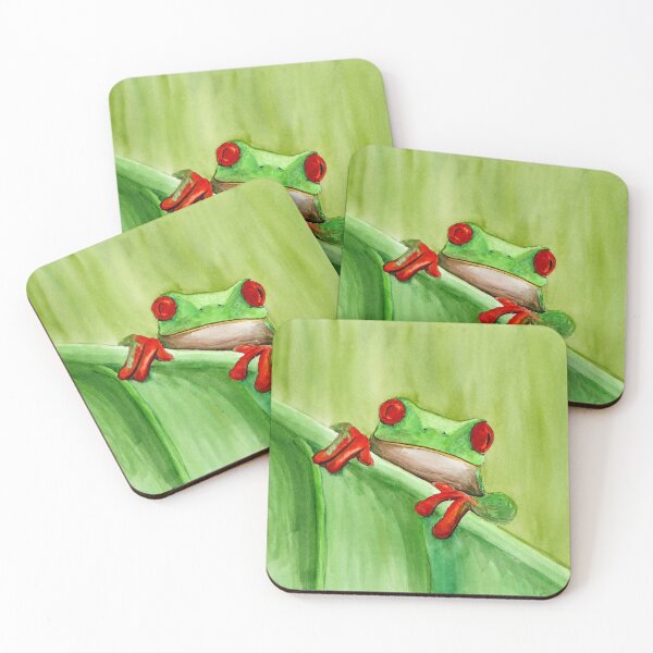 Item preview, Green and red frog designed and sold by Zamen.