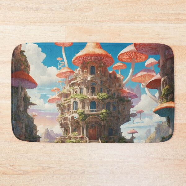 Item preview, Enchanting Mushroom Castle: A Whimsical Fungal Fantasy 33 designed and sold by TheTechnoCanvas.