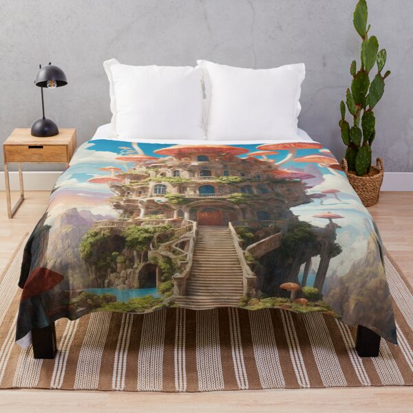 Item preview, Enchanting Mushroom Castle: A Whimsical Fungal Fantasy 33 designed and sold by TheTechnoCanvas.