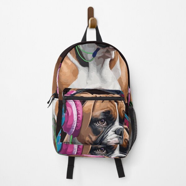 Item preview, Cute boxer listening to music designed and sold by melyD74.