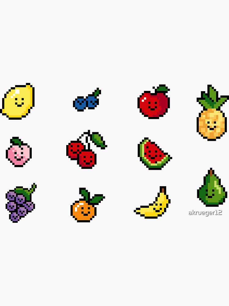 Pixel fruit pack