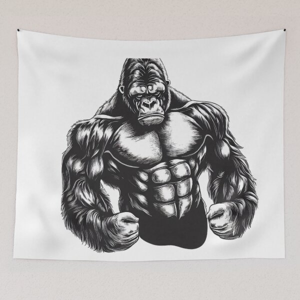 Item preview, Silverback Strength: un poderoso diseño de gorila designed and sold by SpendieSellers.