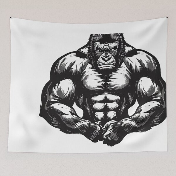 Item preview, Silverback Strength: un poderoso diseño de gorila designed and sold by SpendieSellers.