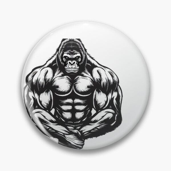 Item preview, Silverback Strength: un poderoso diseño de gorila designed and sold by SpendieSellers.