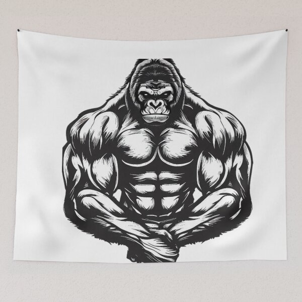 Item preview, Silverback Strength: un poderoso diseño de gorila designed and sold by SpendieSellers.