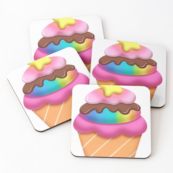 Item preview, cute colorful cupcake  designed and sold by melyD74.