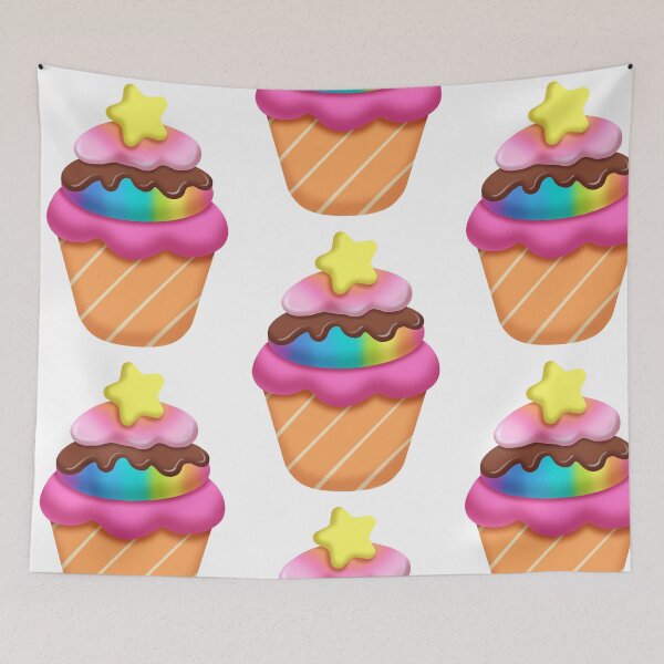 Item preview, cute colorful cupcake  designed and sold by melyD74.