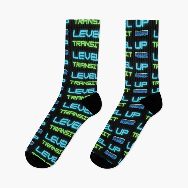 Item preview, Neon Game Level Up Transit Support designed and sold by BitofLiz.