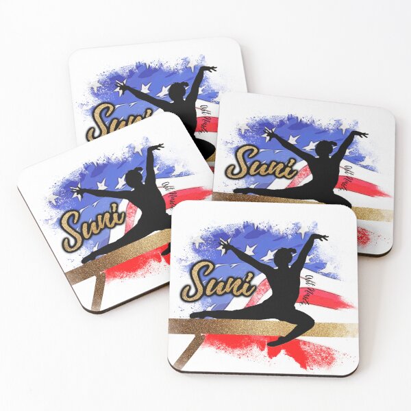 Item preview, Suni Lee Silhouette Art - Balance Beam designed and sold by ArtNastix.