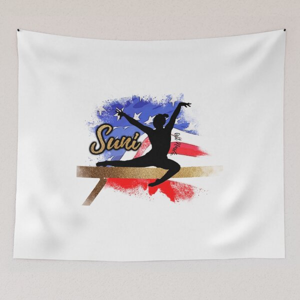 Item preview, Suni Lee Silhouette Art - Balance Beam designed and sold by ArtNastix.