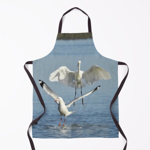 Item preview, Egret and seagulls fishing designed and sold by Mark Grimsley.