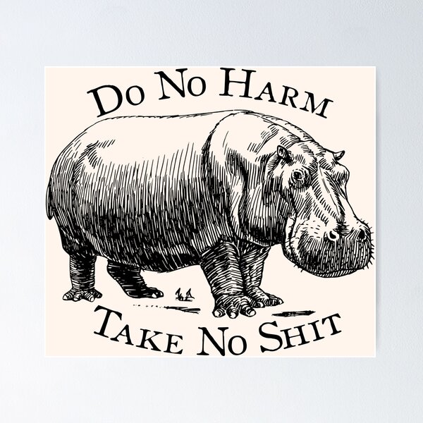 Item preview, Advice from a Hippo designed and sold by StormysSeas.