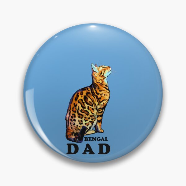 Artikelvorschau, Hauskatze mit brauner Rosette - Bengalischer Vater - Katzen - Katze entworfen und verkauft von DedeRLong.