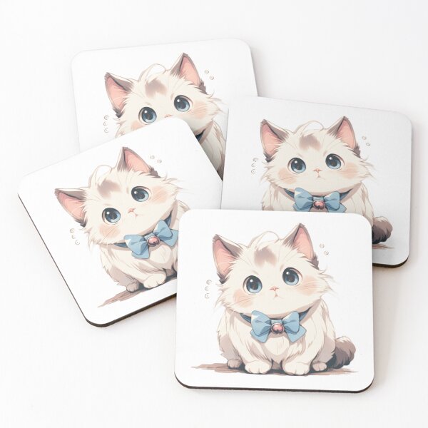 Item preview, cute cartoon cat-4 designed and sold by Algaefield.