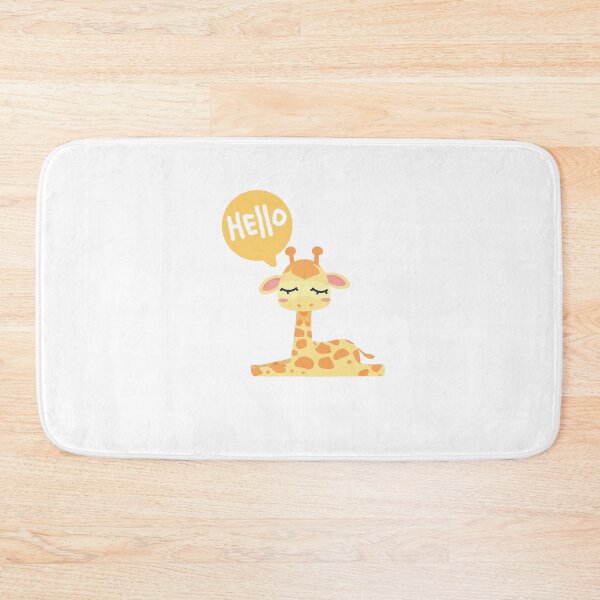 Item preview, cute giraffe 5 hello designed and sold by HarshBrown.