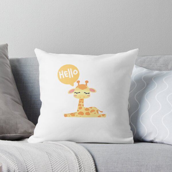 Item preview, cute giraffe 5 hello designed and sold by HarshBrown.