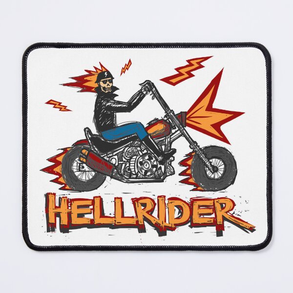 Item preview, hellrider (burning motorbike) designed and sold by hayrpictures.
