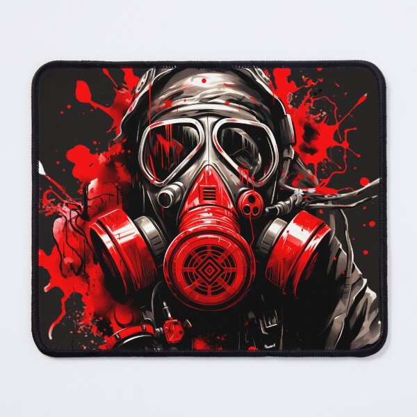 Item preview, Trash Polka Gas Mask Tattoo design designed and sold by twXstedstXckers.