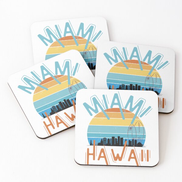 Item preview, miami hawaii retro vintage designed and sold by Print_Fuse.
