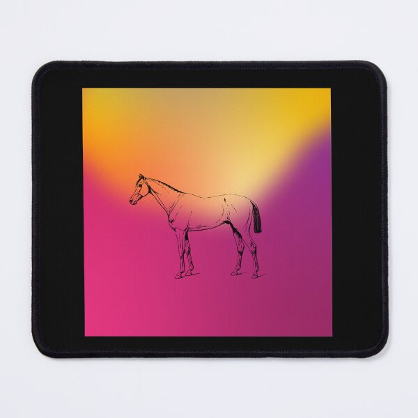Item preview, Pink Yellow Fuchsia Sky Horse designed and sold by ArtBeLife.