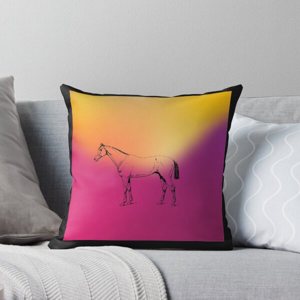 Item preview, Pink Yellow Fuchsia Sky Horse designed and sold by ArtBeLife.