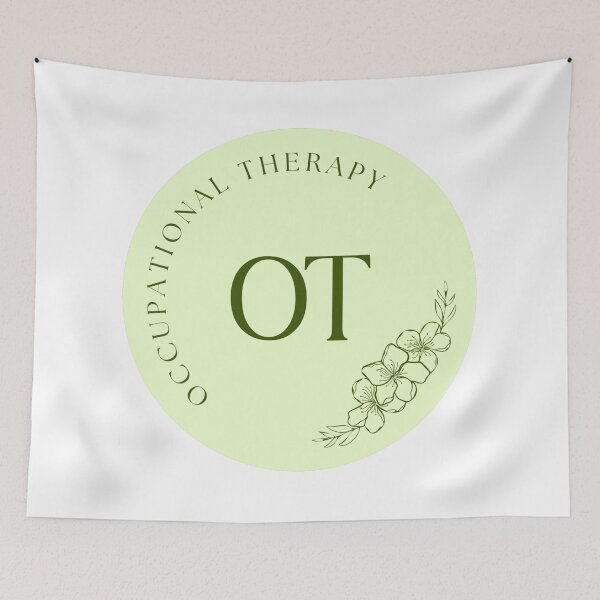 Item preview, Occupational therapy green circle  designed and sold by Allie Rockhill.