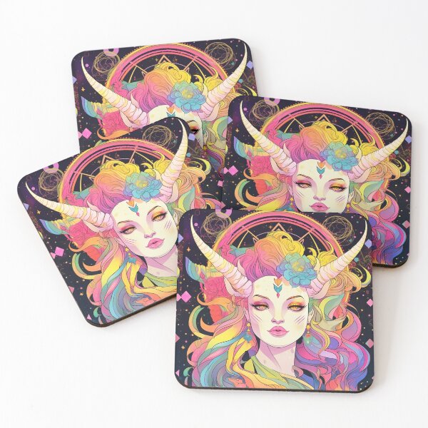 Item preview, Horned Rainbow Goddess designed and sold by ChaosBuffet.