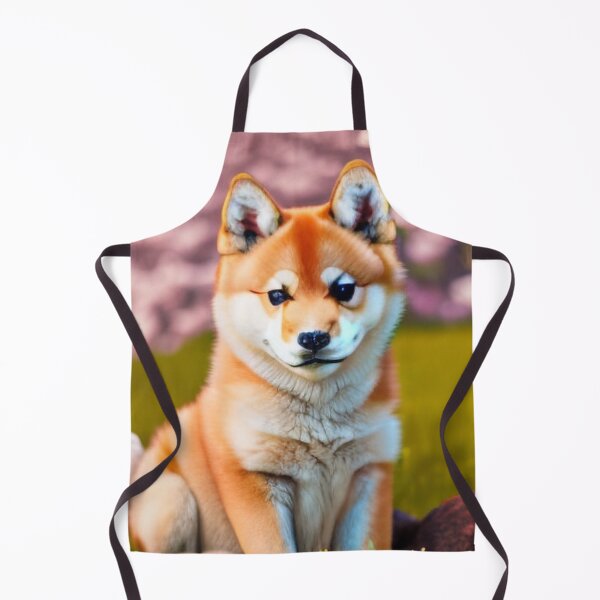 Item preview, Floral Paws: Baby Shiba Inu Bliss designed and sold by ArtfulExpresion.