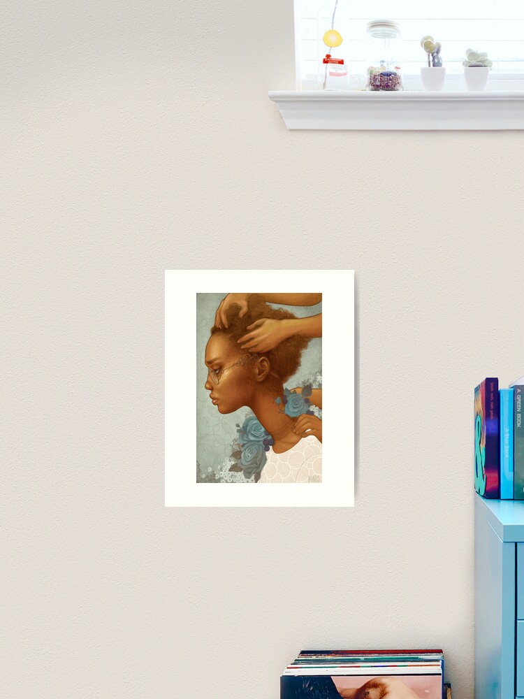 Thumbnail 2 of 3, Art Print, Blue designed and sold by chantalhoreis.