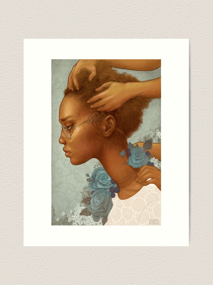 Thumbnail 1 of 3, Art Print, Blue designed and sold by chantalhoreis.