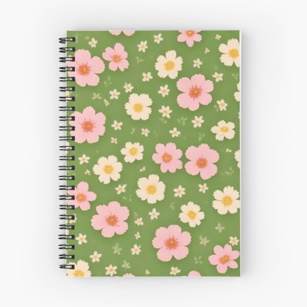 Item preview, sweet pattern with small flowers on a green background designed and sold by ArtToGoo.