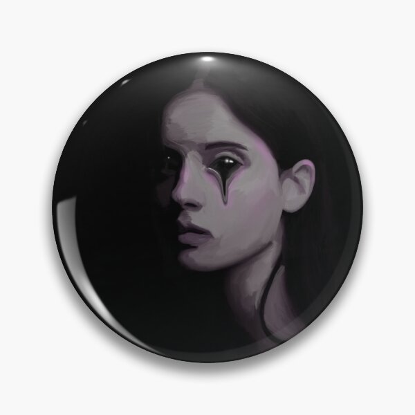 Item preview, Spooky women portrait haunted Halloween art designed and sold by Vanessa Valenzuela.