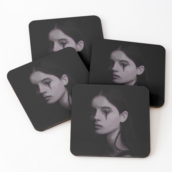 Item preview, Spooky women portrait haunted Halloween art designed and sold by Vanessa Valenzuela.