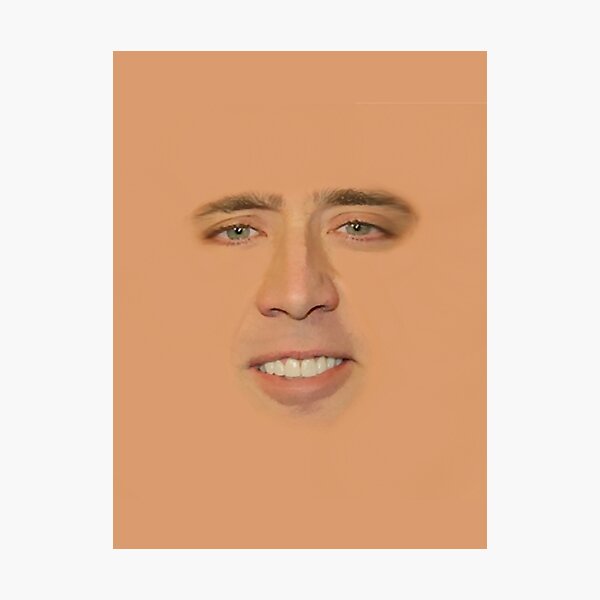 Item preview, Nicolas Cage Full Face Graphic  designed and sold by BoredMaudz.