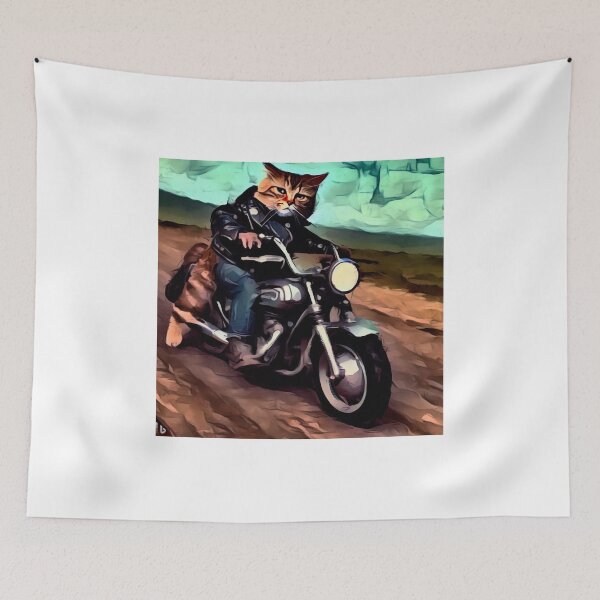 Item preview, biker cat designed and sold by DANIELYSFASHION.