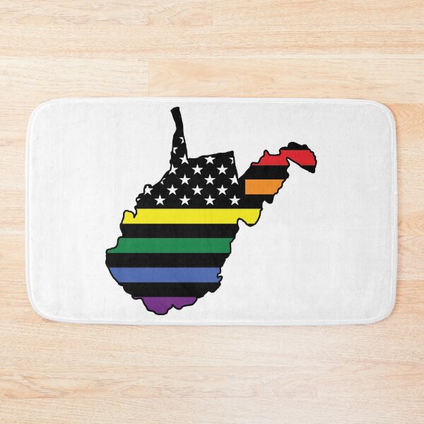 Item preview, Rainbow Flag West Virginia designed and sold by DarkwingDave.