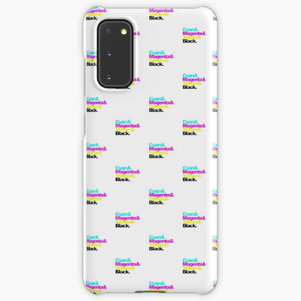 CMYK, Cyan and Magenta and Yellow and Black, pattern Samsung Galaxy Snap Case
