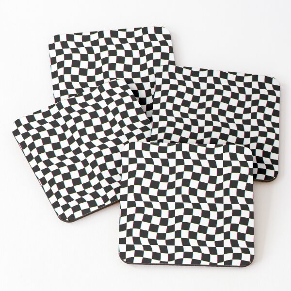 Item preview, Only Slightly Trippy CMYK 3D Checks designed and sold by So70s.