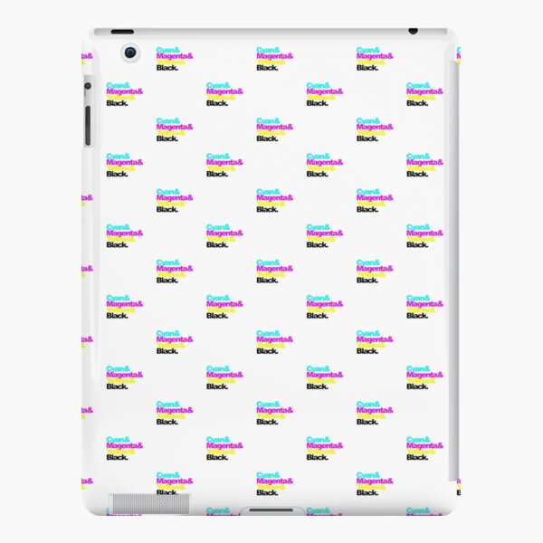 CMYK, Cyan and Magenta and Yellow and Black, pattern iPad Snap Case