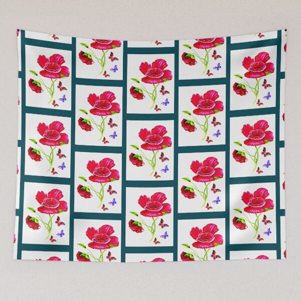 Item preview, Poppies and Butterflies Premium Scoop  designed and sold by NalazShipley.
