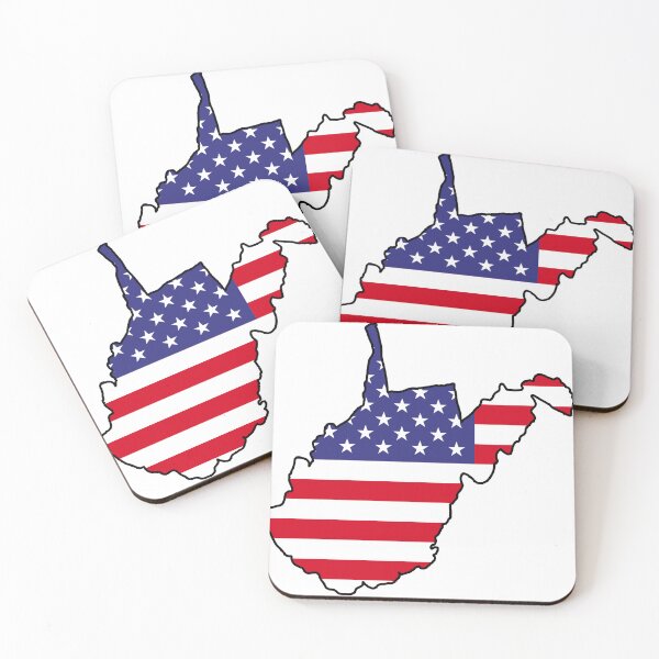 Item preview, USA Flag West Virginia  designed and sold by DarkwingDave.