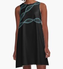 DNA Strand Collage A-Line Dress