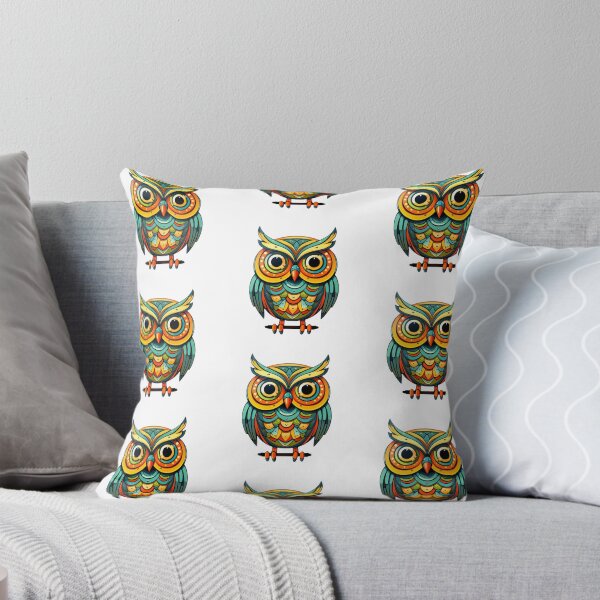 Item preview, colorful boho owl designed and sold by TheTedShop.