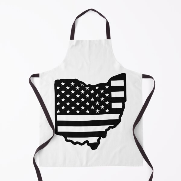Item preview, Black and White Ohio Flag  designed and sold by DarkwingDave.