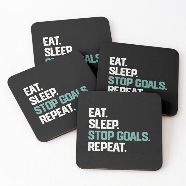 Item preview, EA SLEEP SOP GOALS REPEA SHIR Goalie Soccer Hockey Kids designed and sold by LucasMitchellen.