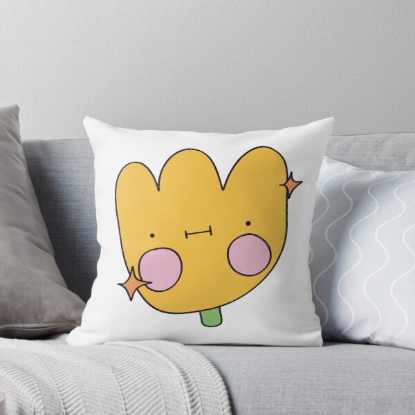 Item preview, grumpy cute yellow tulip flower designed and sold by girlscape.