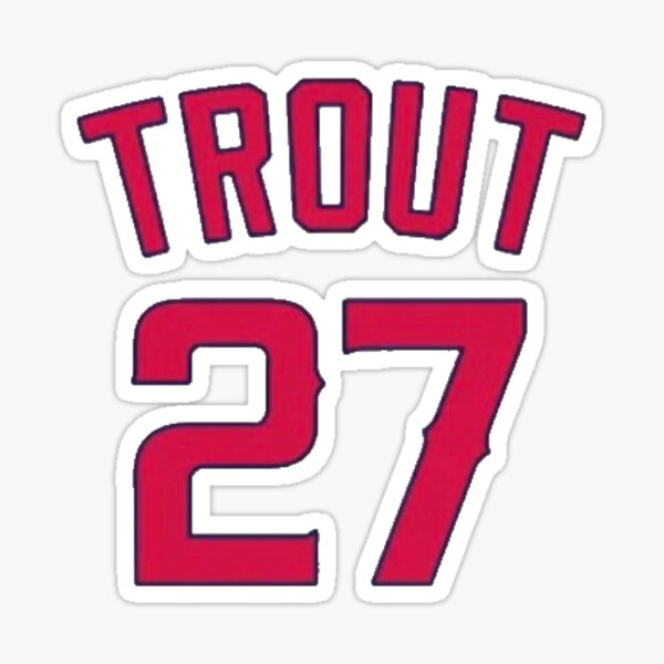 Men's Majestic Mike Trout #27 White Los Angeles Angels Big & Tall Cool Base  Player Jersey