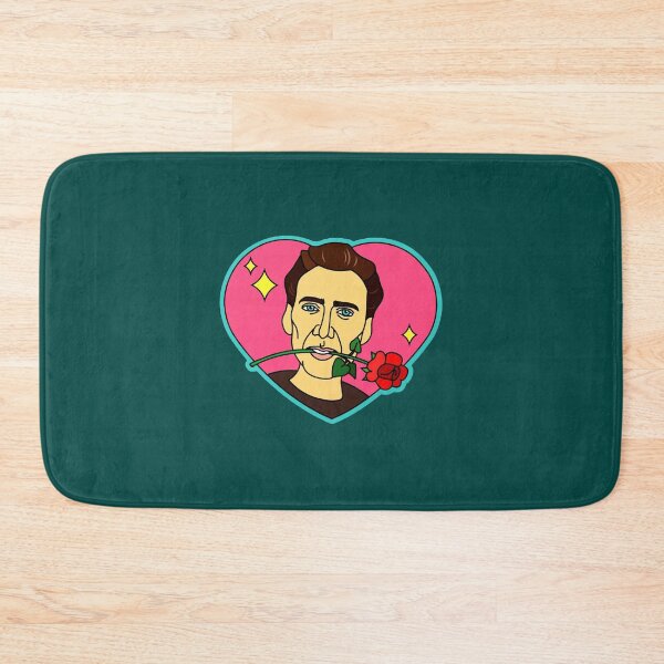 Item preview, Nicolas cage shower curtain team designed and sold by BoredMauded.