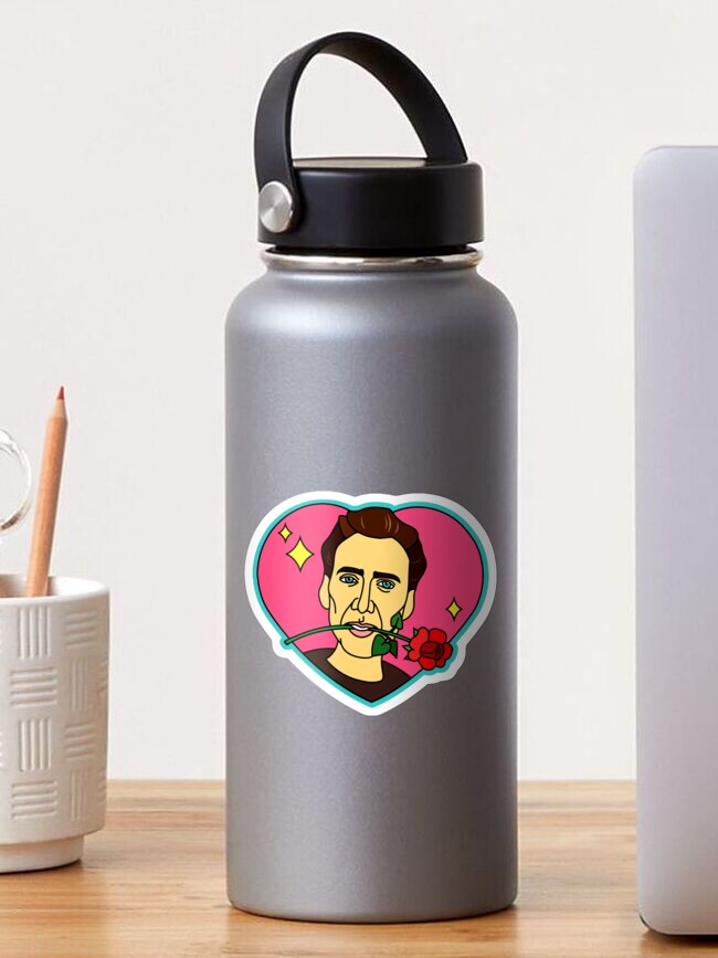 Thumbnail 1 of 3, Sticker, Nicolas cage shower curtain team designed and sold by BoredMauded.